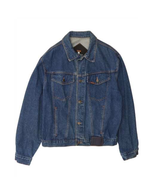 Vintage Denim Jacket UK 40 Large In Blue