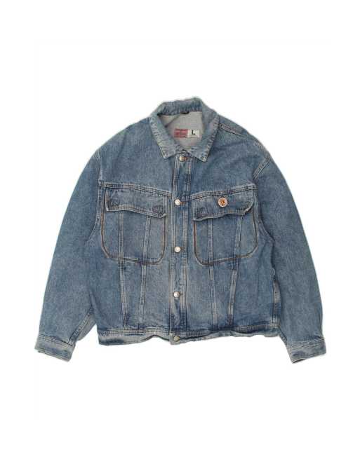 Vintage Denim Jacket UK 40 Large In Blue