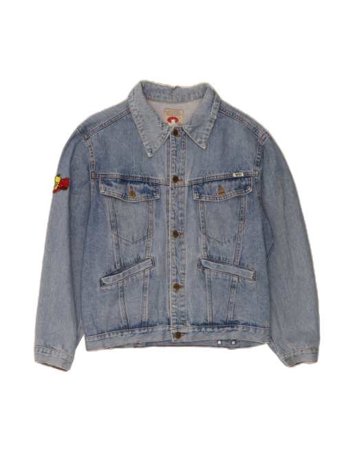 Vintage Denim Jacket UK 40 Large In Blue