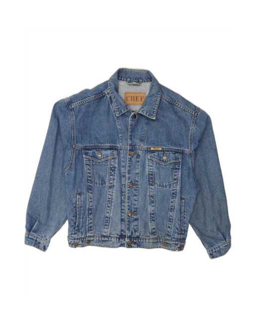 Vintage Denim Jacket UK 40 Large In Blue