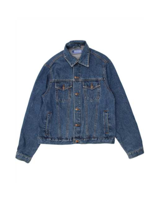 Vintage Denim Jacket UK 42 XL In Blue