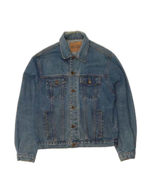 Vintage Denim Jacket UK 42 XL In Blue