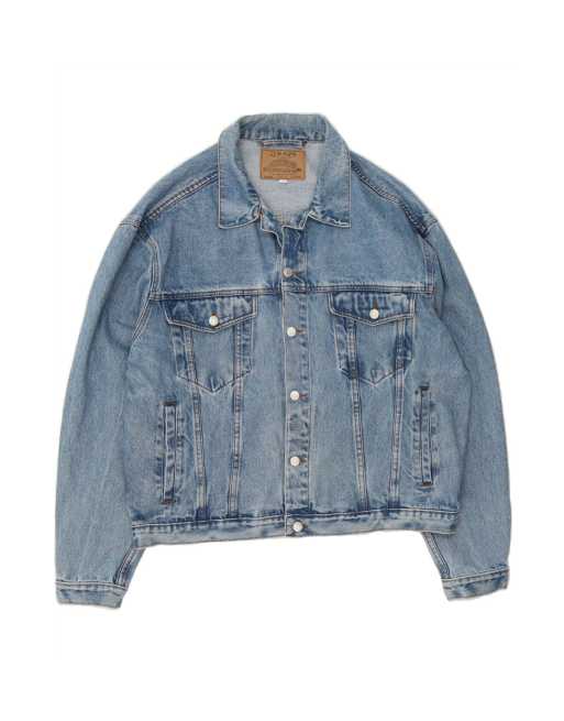 Vintage Denim Jacket UK 42 XL In Blue