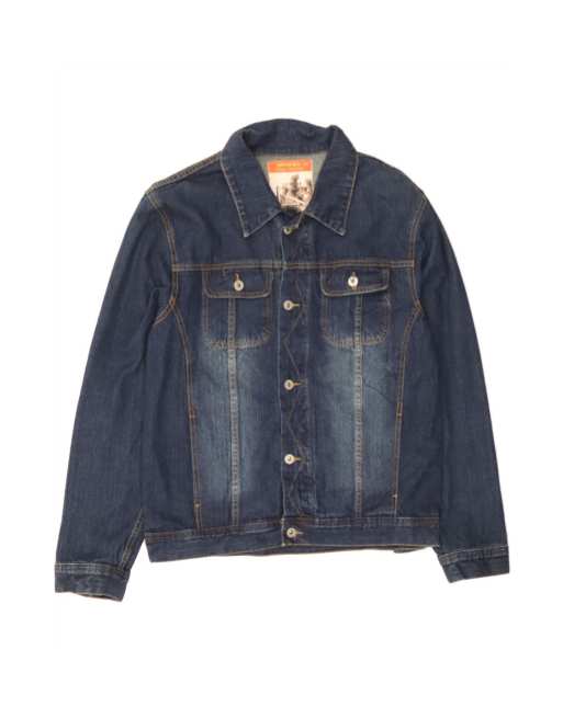 Vintage Denim Jacket UK 42 XL In Blue
