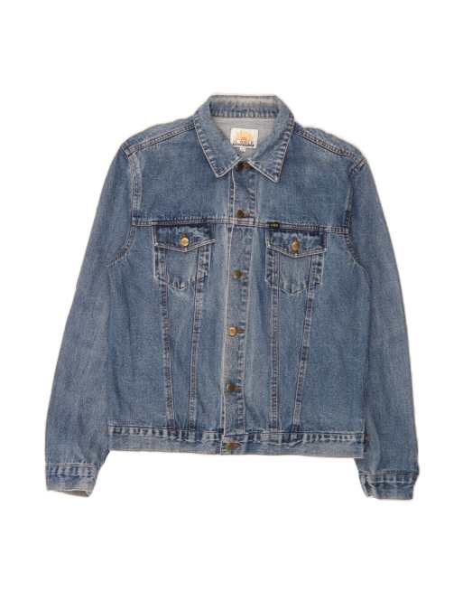 Vintage Denim Jacket UK 44 2XL In Blue