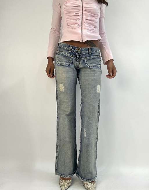 Vintage denim jeans in blue