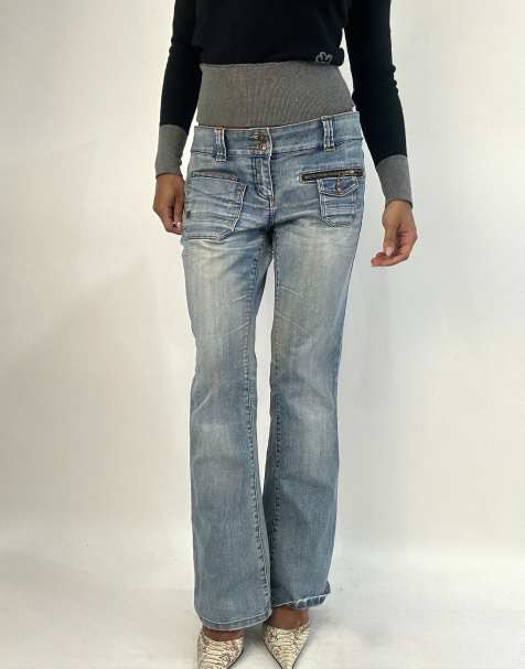 Vintage denim jeans in blue - view 1