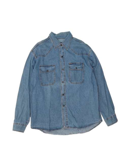 Vintage Denim Shirt 2XL In Blue