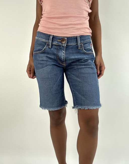 Vintage denim shorts in blue