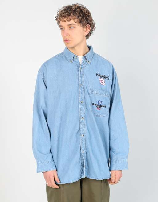 Vintage Denim xl long sleeve shirt in light blue