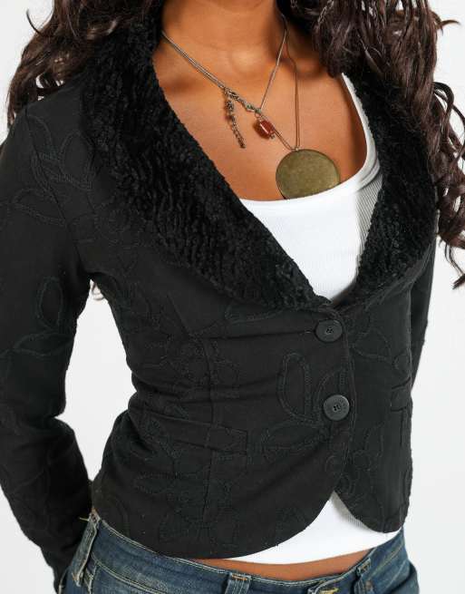 Vintage Denny Rose S blazer in black, 4 of 4