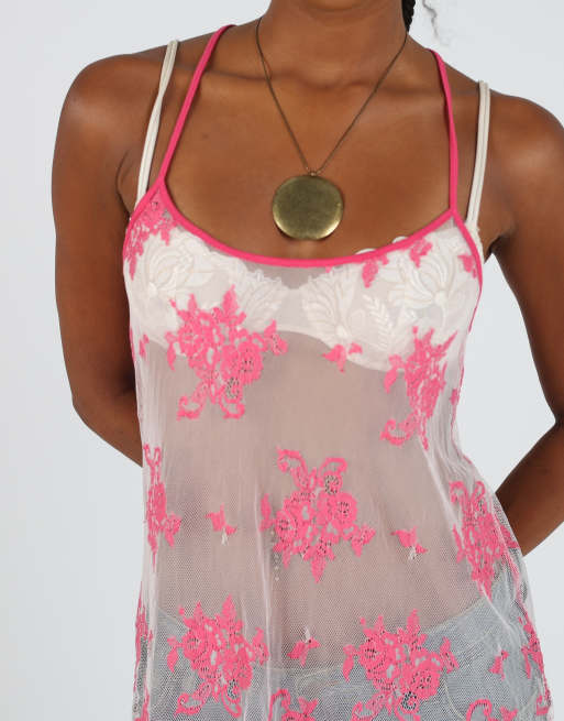Vintage Denny Rose S cami in baby pink, 4 of 4