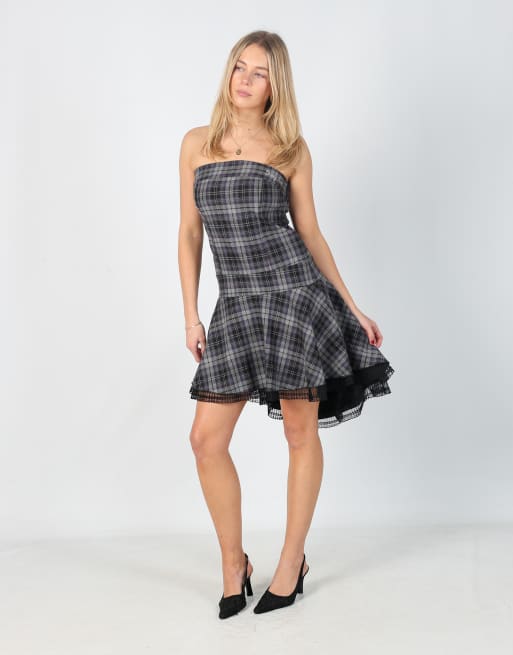 Vintage Denny Rose S woven midi dress in purple