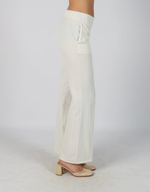 Vintage Denny Rose S woven trousers in cream, 2 of 4