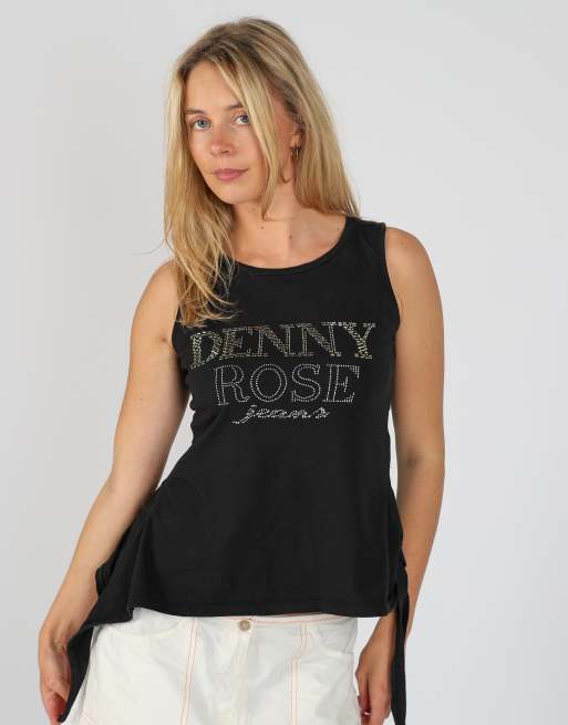 Vintage Denny Rose XS cami in black, 3 of 4