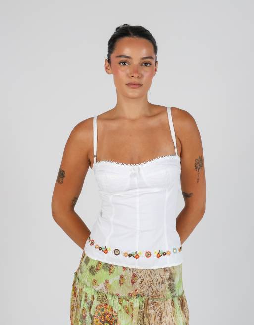 Vintage Denny Rose XS corset in white