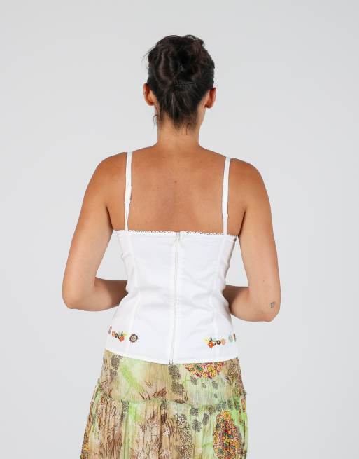Vintage Denny Rose XS corset in white, 2 of 4