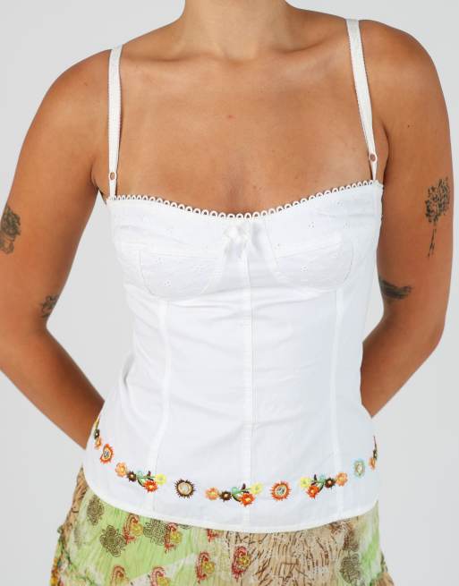 Vintage Denny Rose XS corset in white, 4 of 4
