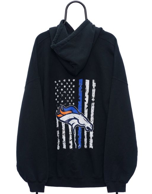 Vintage denver broncos size 3XL hoodie in black
