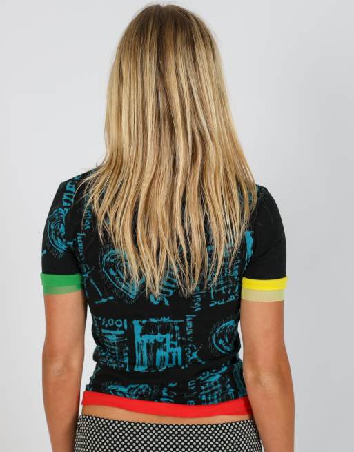 Vintage Desigual S baby tee in black, 2 of 4