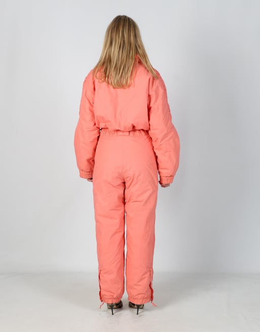 Vintage Diadora S ski suit in baby pink, 3 of 4