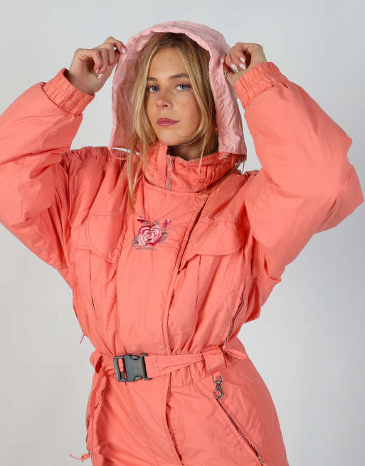Vintage Diadora S ski suit in baby pink, 4 of 4