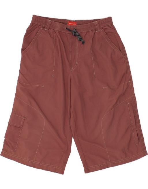 Vintage Diadora Size M Cargo Shorts in Maroon