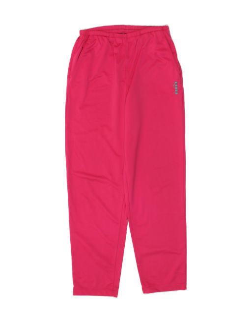 Vintage Diadora Size M Tracksuit Trousers in Pink