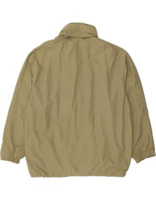 Vintage Diadora Size XL Hooded Rain Jacket in Khaki
