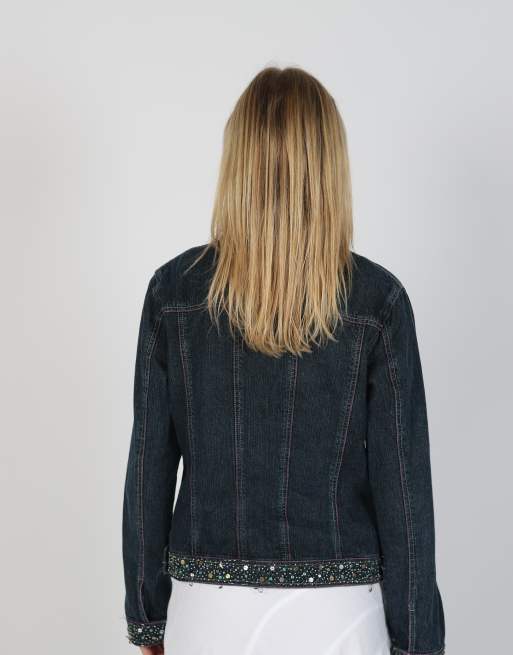 Vintage Diana Callesi M denim jacket in blue, 2 of 4