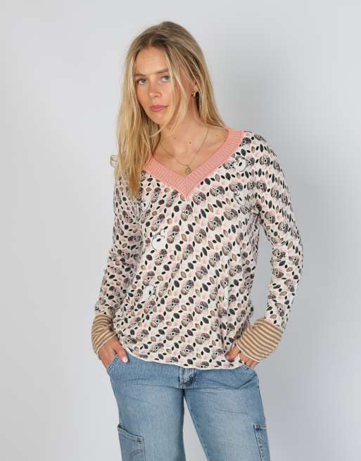Vintage Diana Callesi M knitted top in ivory