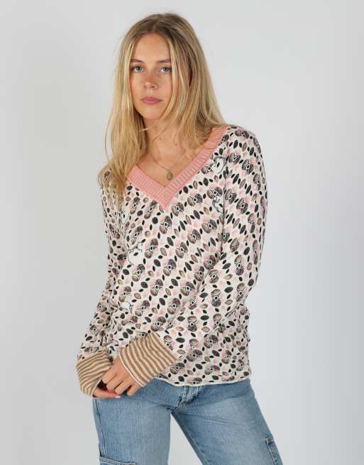 Vintage Diana Callesi M knitted top in ivory, 3 of 4