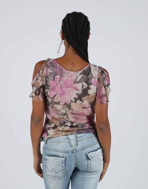 Vintage Diana M blouse in lilac purple, 2 of 4