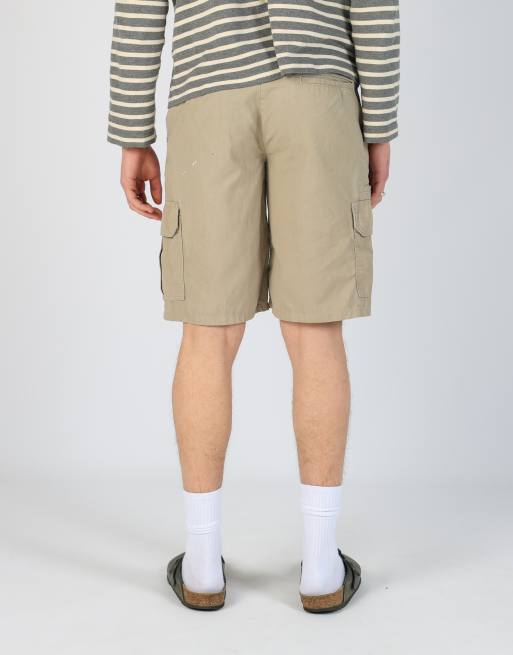 Vintage Dickies 30x21 canvas cargo shorts in khaki green, 2 of 4
