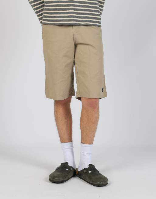 Vintage Dickies 30x23 canvas carpenter baggy shorts in tan