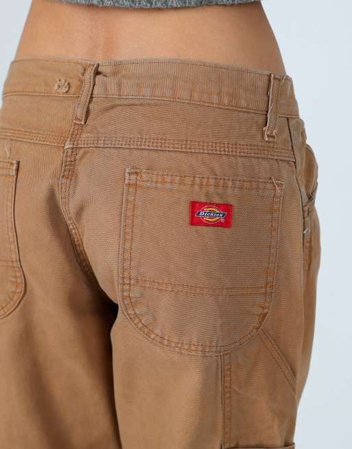 Vintage Dickies 30x28 canvas carpenter jeans in tan, 4 of 4