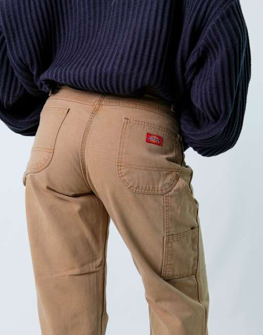 Vintage Dickies 30x30 Canvas Carpenter Baggy Jeans Tan