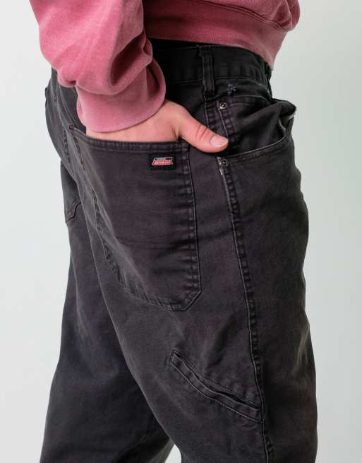 Vintage Dickies 30x32 Canvas Carpenter Baggy Jeans Black