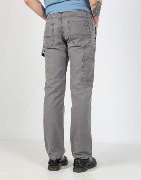 Vintage Dickies 30x32 canvas carpenter jeans in charcoal grey - view 1