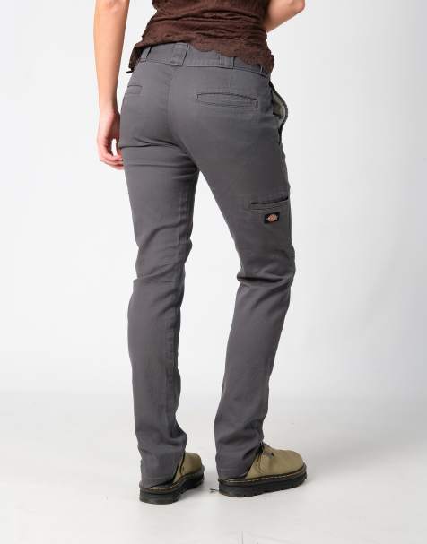Vintage Dickies 30x34 Canvas Carpenter Baggy Jeans Grey - view 1