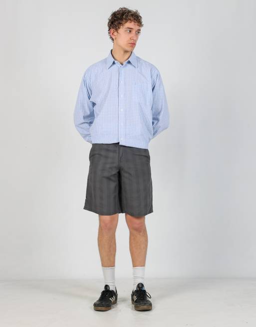 Vintage Dickies 31x20 canvas cargo shorts in charcoal grey