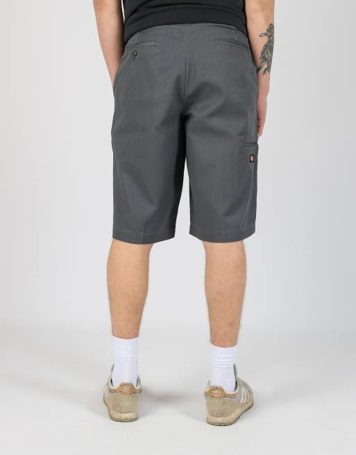 Vintage Dickies 31x24 canvas cargo shorts in charcoal grey