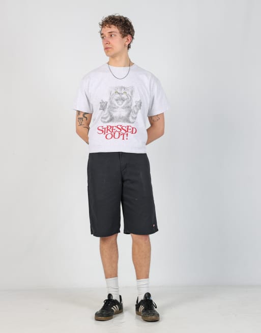 Vintage Dickies 32x22 denim shorts in black