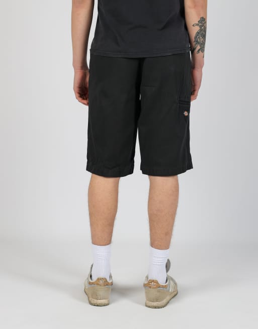 Vintage Dickies 32x24 canvas cargo shorts in black