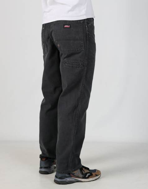 Vintage Dickies 32x30 canvas carpenter jeans in black - view 1