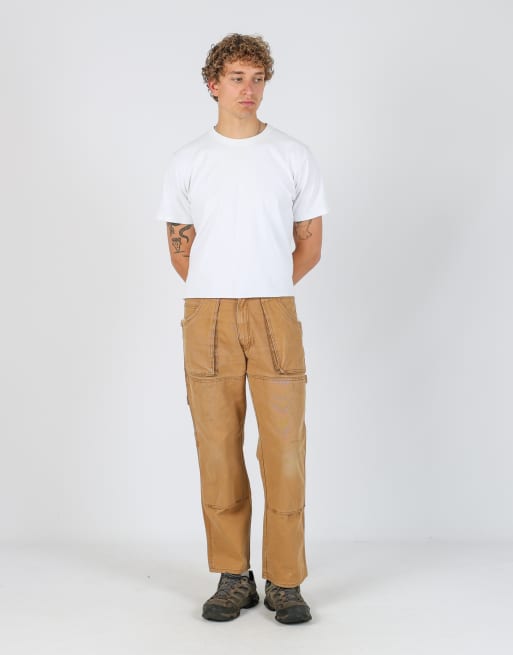 Vintage Dickies 32x30 canvas carpenter jeans in brown