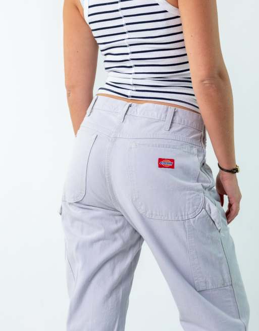 Vintage Dickies 32x30 Canvas Carpenter Jeans Lilac Purple