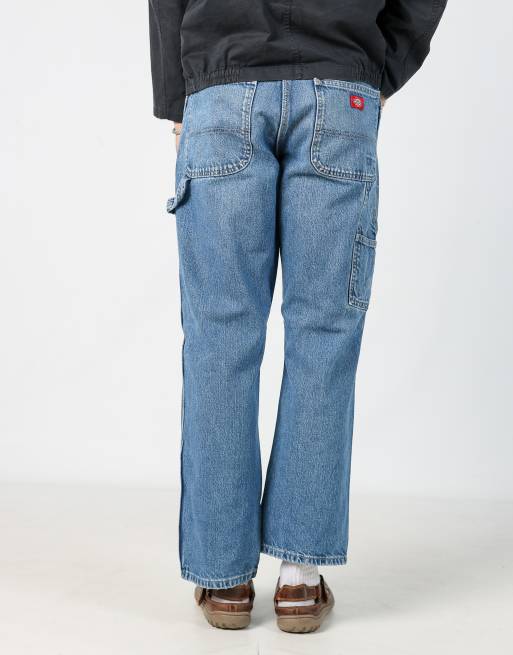 Vintage Dickies 32x30 denim carpenter jeans in blue
