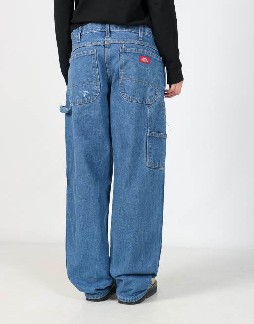 Vintage Dickies 32x30 denim carpenter jeans in blue, 2 of 4
