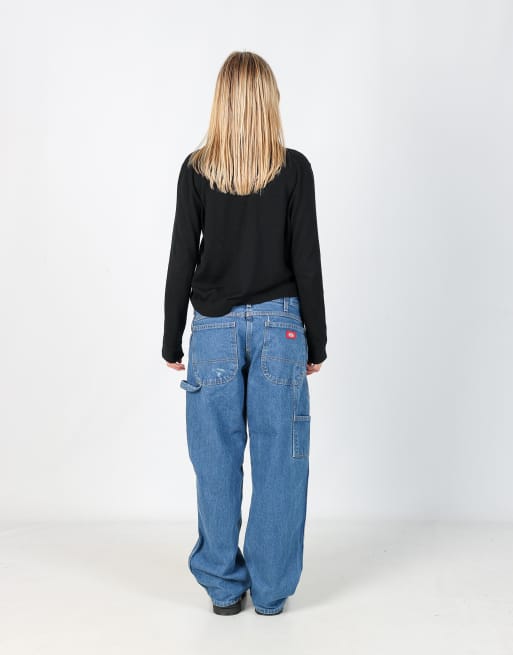 Vintage Dickies 32x30 denim carpenter jeans in blue, 3 of 4